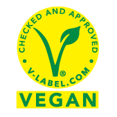Sello V-Label certificación vegana